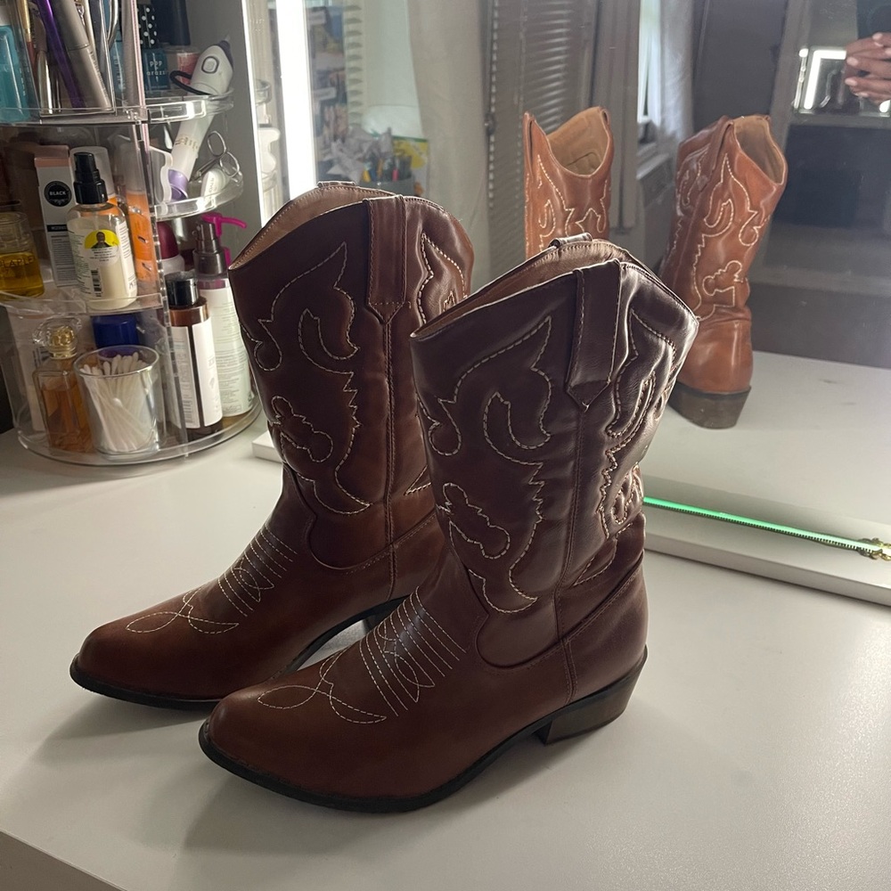 Cute Brown Cowboy Boots